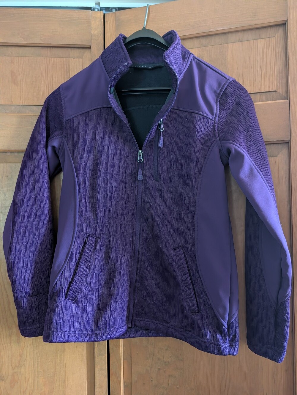 Swiss Tech Women's Purple Fleece-Blend Zip Jacket